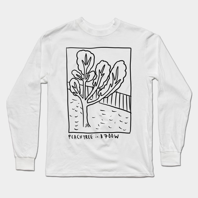 Peach Tree Long Sleeve T-Shirt by MagnumOpus